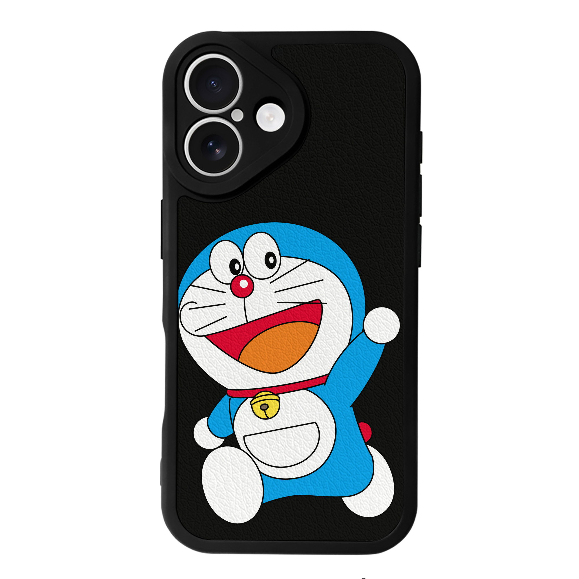 （画像用） ドラえもん Doraemon 【iPhone 16シリーズ対応】シリコンスマホケース（レザー調） 材質：シリコン